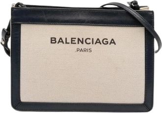 Balenciaga Pre-owned Cross Body Bags, female, Multicolor, Size: ONE SIZE Pre-owned Navy Pochette Crossbody Bag
