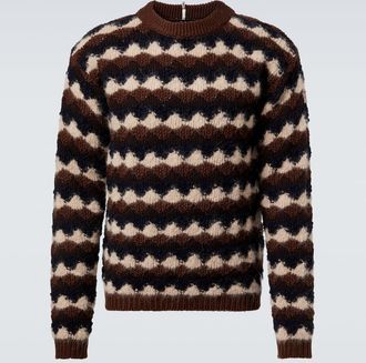 Moncler Striped wool and alpaca-blend sweater