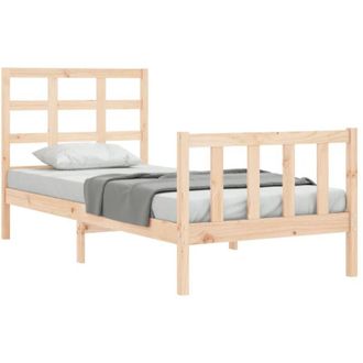 vidaXL Bed Frame without Mattress 90x200 cm Solid Wood Pine vidaXL