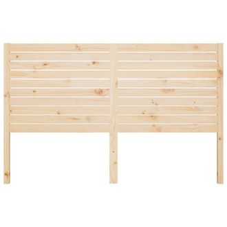 Berkfield Home Beautiful Bed Headboard 186x4x100 cm Solid Wood Pine in Light Tan | Size: 186 x 4 x 100 cm