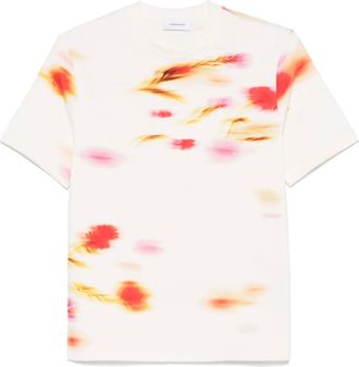 Ferragamo T-shirt a fiori - Toni neutri
