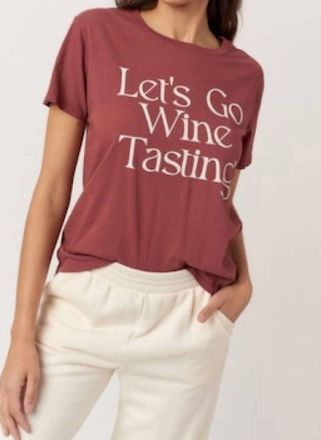 Bloomingdale's LetS Go Wine Tasting Tee In Sugar Plum