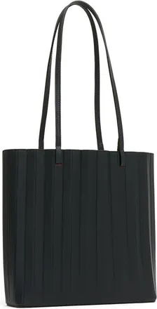 Mansur Gavriel Filo Pleated Tote in Black/flamma at Nordstrom