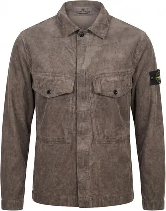 Stone Island Corduroy Garment Dyed Terra Shirt