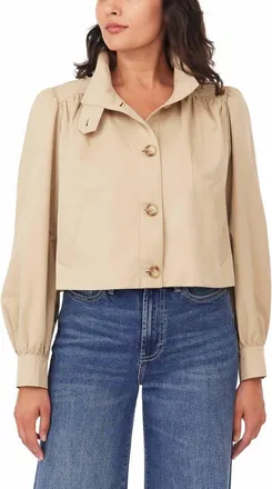 Habitual Crop Swing Jacket in British Tan at Nordstrom, Size X-Large