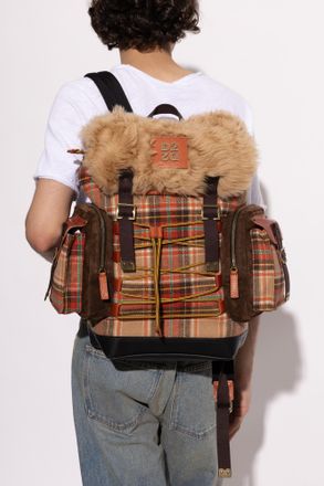 Dsquared2 Backpack With Multiple Pockets, Mens, Orange
