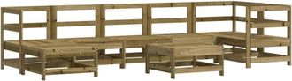 vidaXL 8 Piece Garden Lounge Set Impregnated Wood Pine vidaXL