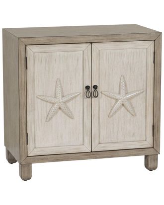 Linon Solomon Starfish 2-Door Cabinet