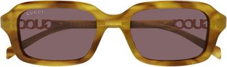 Gucci Sunglasses Gg2152 S 004 Brown/Red Woman