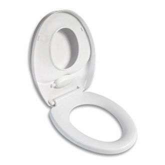 Trade Shop Trade Shop - Copriwater Bianco Adattatore Riduttore Bambini Tavoletta Wc Chiusura Ammortizzata - -3,5