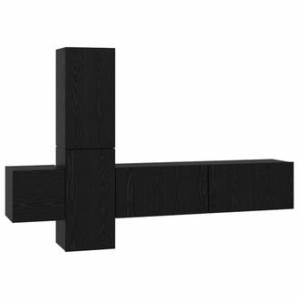 Berkfield Home TV Cabinet with Shelf Wall-mounted with Storage with Door 5 pcs B