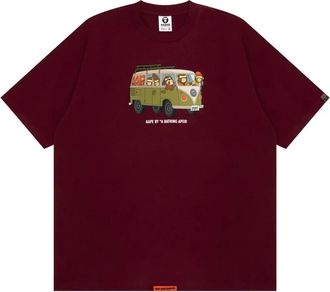 Aape By A Bathing Ape graphic-print T-shirt - men - Cotton - S - Red