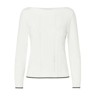 Liu Jo ECS Maglia Chiusa - Dames - Truien - Wit - Maat: M Viscose