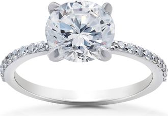 Pompeii3 2 1/4 ct Lab Grown Diamond Sophia Engagement Ring 14k White Gold