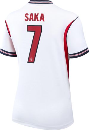Nike Bukayo Saka England National Team 2026 Stadium Home Nike Womens Dri-FIT Soccer Jersey in White | NN203948202-ENG
