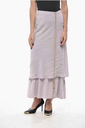 Quira Gonna in Doppio Tessuto con Dettaglio Lace-up taglia 42