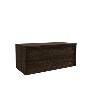 Saniclass Holz Frame Badkamermeubelset - 100x45x40cm - topblad - zonder kraangaten - 1 lades - Charcoal