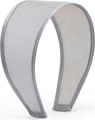 Lelet NY Odessa Chainmail & Silk Headband in Silver at Nordstrom