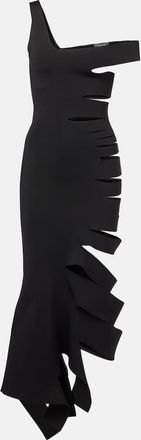MUGLER Abito midi con cut-out