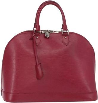 Louis Vuitton Pre-owned Handbags, female, Red, Size: ONE SIZE Pre-owned Vintage Leather Handbag