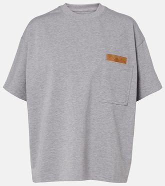 Bottega Veneta T-shirt Intrecciato in misto cotone