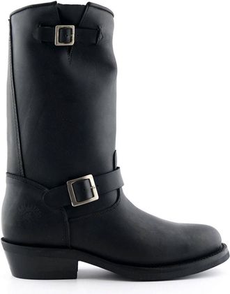 Grinders Unisex Smooth Sole Western Leather Boots-Rebel