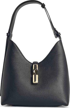 Furla S Black Leather Shoulder Bag