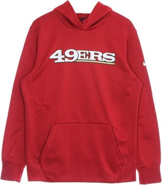 Nike NFL Wordmark Pullover Hoodie - Heren - Sportshirts - Rood - S - Katoen - Fitness