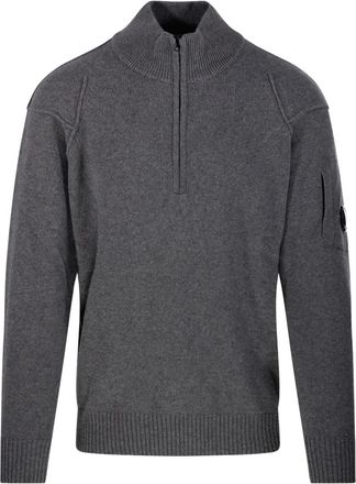 C.P. Company Trui met halve rits - Grijs