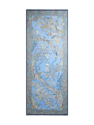 Etro Sjaal met paisley-patroon - Blauw