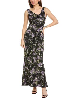 Norma Kamali Deep Drape Neck Gown