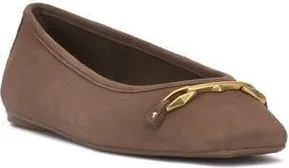 Vince Camuto Virna Square Toe Flat in Toasted Taupe at Nordstrom Rack, Size 8.5