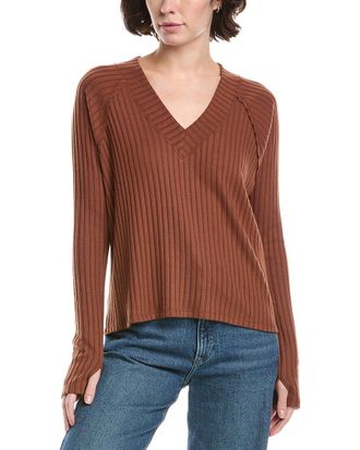 Red Haute V-Neck Sweater