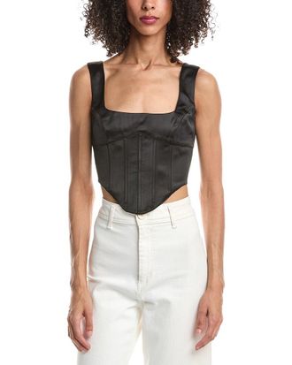Guizio Satin Lace Up Bustier