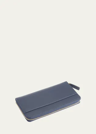Royce Leather RFID Blocking Continental Wallet, Personalized
