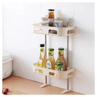Trade Shop Trade Shop - Scaffale Per Wc Bagno Doccia A Parete Organizer Articoli Da Toeletta A 3 Ripiani