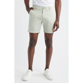 AG - Adriano Goldschmied Cipher 7-Inch Chino Shorts in Lime Zest at Nordstrom Rack, Size 35