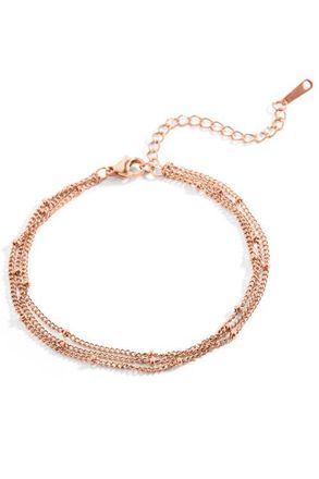 Mint & Lily Triple Layer Satellite Chain Bracelet in 18K Rose Gold Plated at Nordstrom