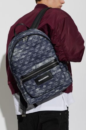 Dsquared2 Monogram Backpack, Mens, Blue
