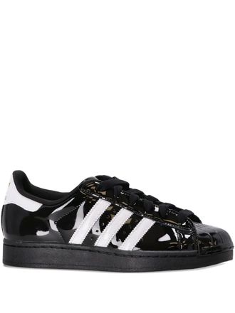 adidas Superstar II sneakers - women - Fabric/Rubber/Patent Leather - 6.5 - Black