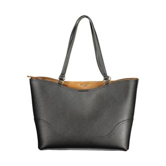 Twinset Bolso Tote de Piel con Ribete en Contraste - Bags - Mujer - Negro - ONE SIZE