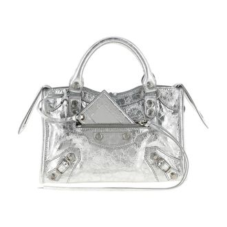 Balenciaga Le City Mini Top-Handle tas - Dames - Tassen - Grijs - Maat: ONE Size Leer