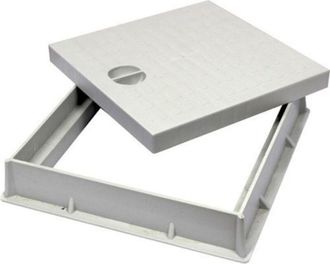 Sirius Telaio con coperchio pesante pvc 55x55 cm top per pozzetto 550x550
