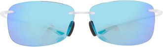 Maui Jim Akau Blue Hawaii Rectangular Unisex Sunglasses B442-05CM 62