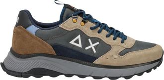 Sun 68 Vuur & Kamperen - Heren - Sneakers - Beige - 44 EU - Leer - Schoenen