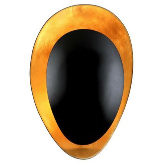 Hudson Valley Lighting Ginger 1 Light Wall Sconce Gold Leaf, Black