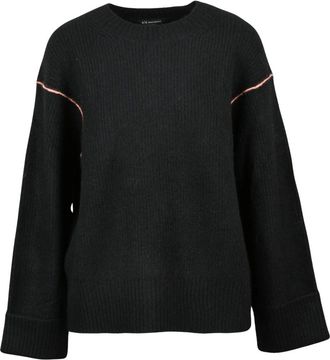 A|X Armani Exchange Maglione Cannettato - Knitwear - Mujer - Negro - S