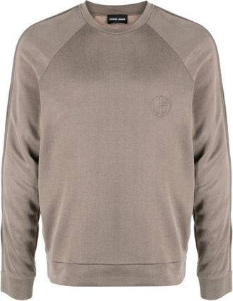 Giorgio Armani Hoodies - Heren - Hoodies - Beige - 2XL - Katoen - Hoodies & sweatvesten