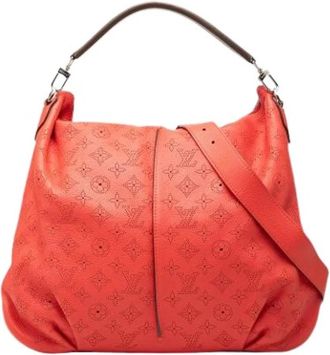 Louis Vuitton Pre-owned Mahina Selene MM - Dames - Vintage Schoudertas - Rood - ONE Size - Leer - Vintage