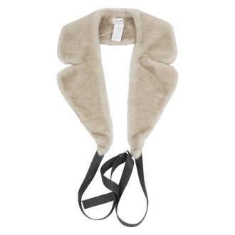 P.A.R.O.S.H. Winter Scarves - female - P.A.R.O.S.H. - Winter Scarves - Beige - ONE SIZE - Accessories